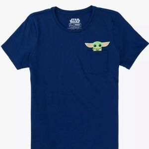 Star Wars The Mandalorian The Child Women's Pocket T-Shirt - BoxLunch Exclusive